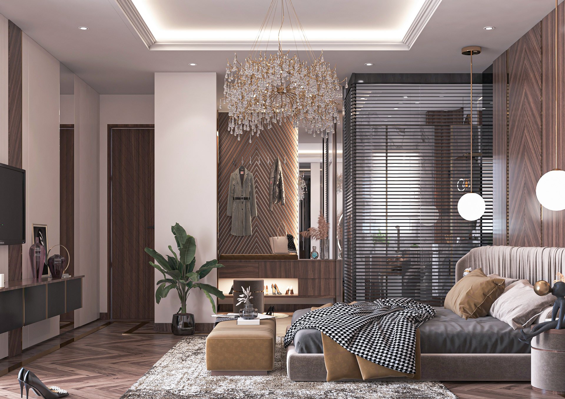 25 ý tưởng thiết kế nội thất phòng ngủ biệt thự đẹp và sang trọng 2022