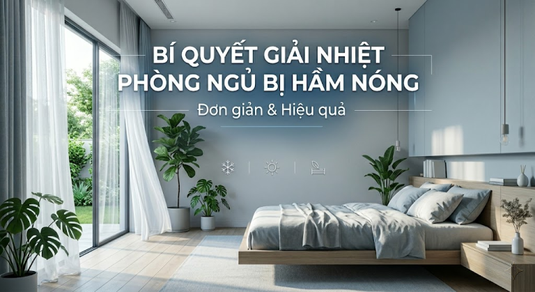 Phòng ngủ thiết kế thoáng mát hiện đại bởi 59sdesign